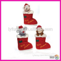plush stuffed customized christmas boots plush toy